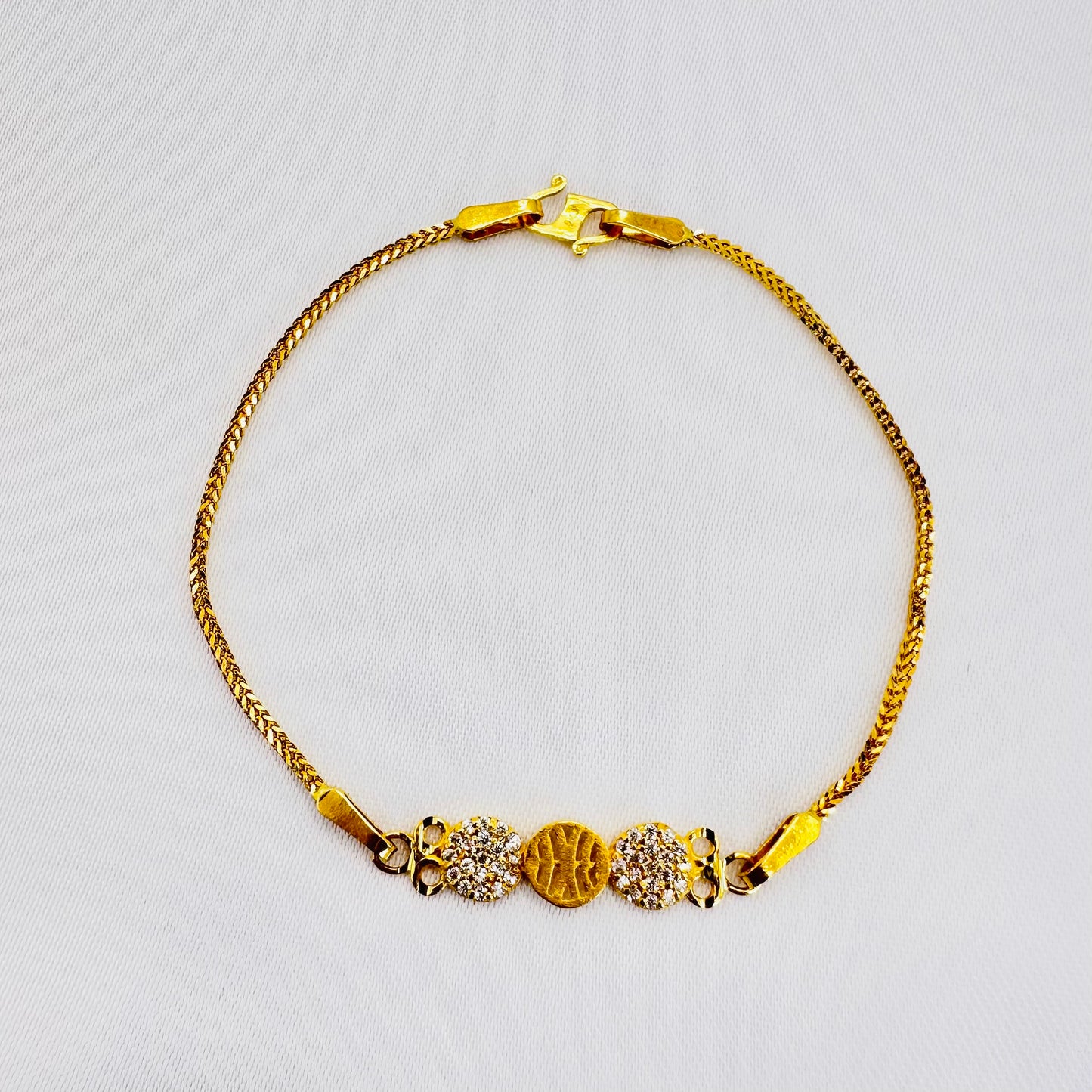 22k solid gold everyday bracelet