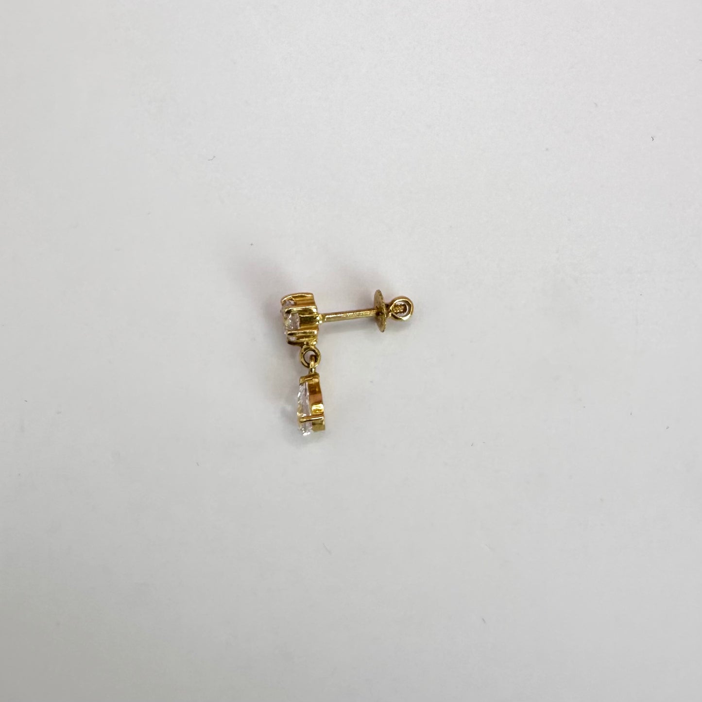22k solid gold dangle earrings