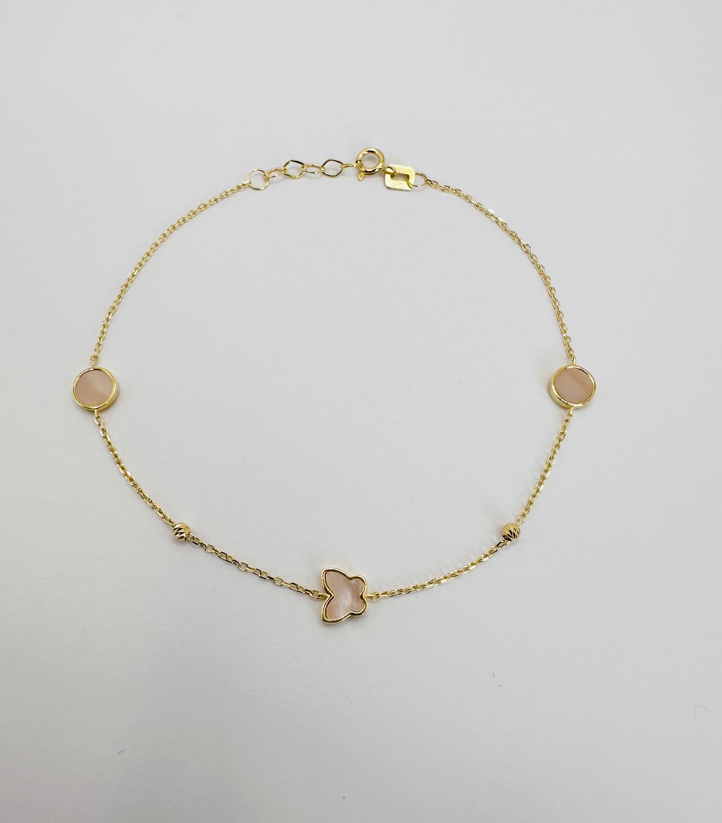 18k Solid Gold butterfly Bracelet