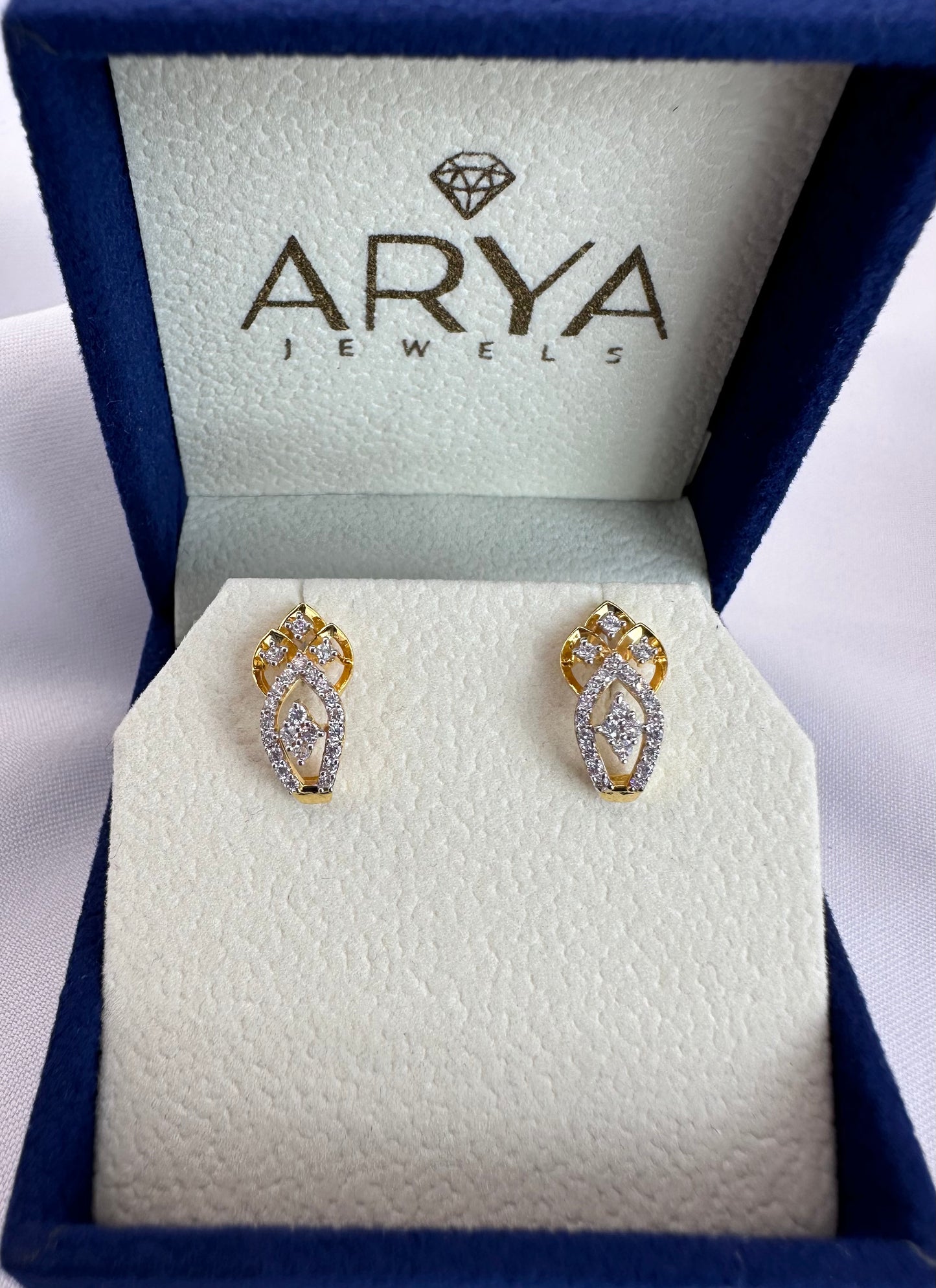 22k solid gold designer earrings