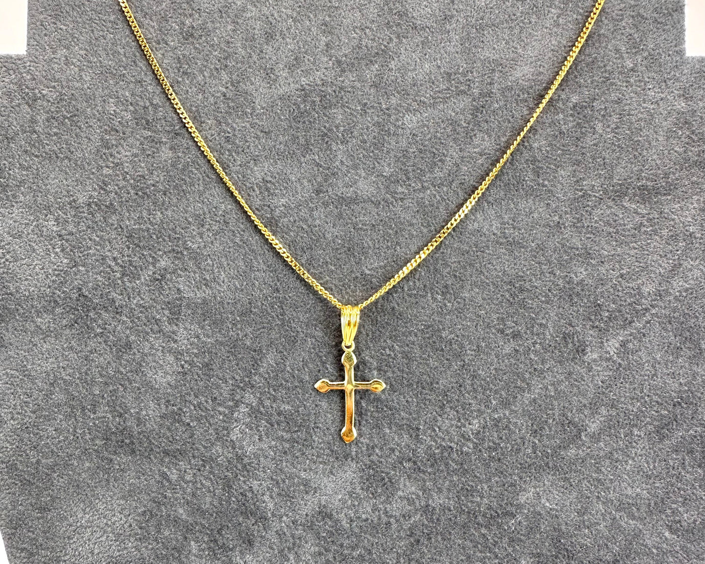 22k solid gold cross