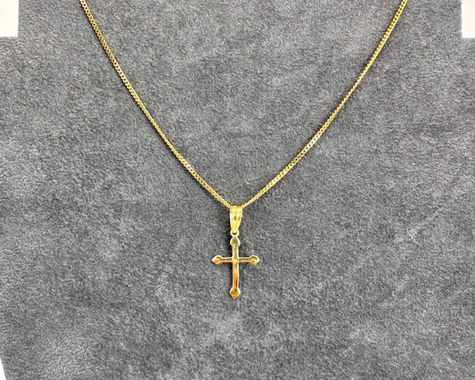 22k solid gold cross