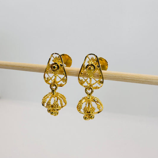 22k solid gold Jimiki Kammal / Jhumka Earrings