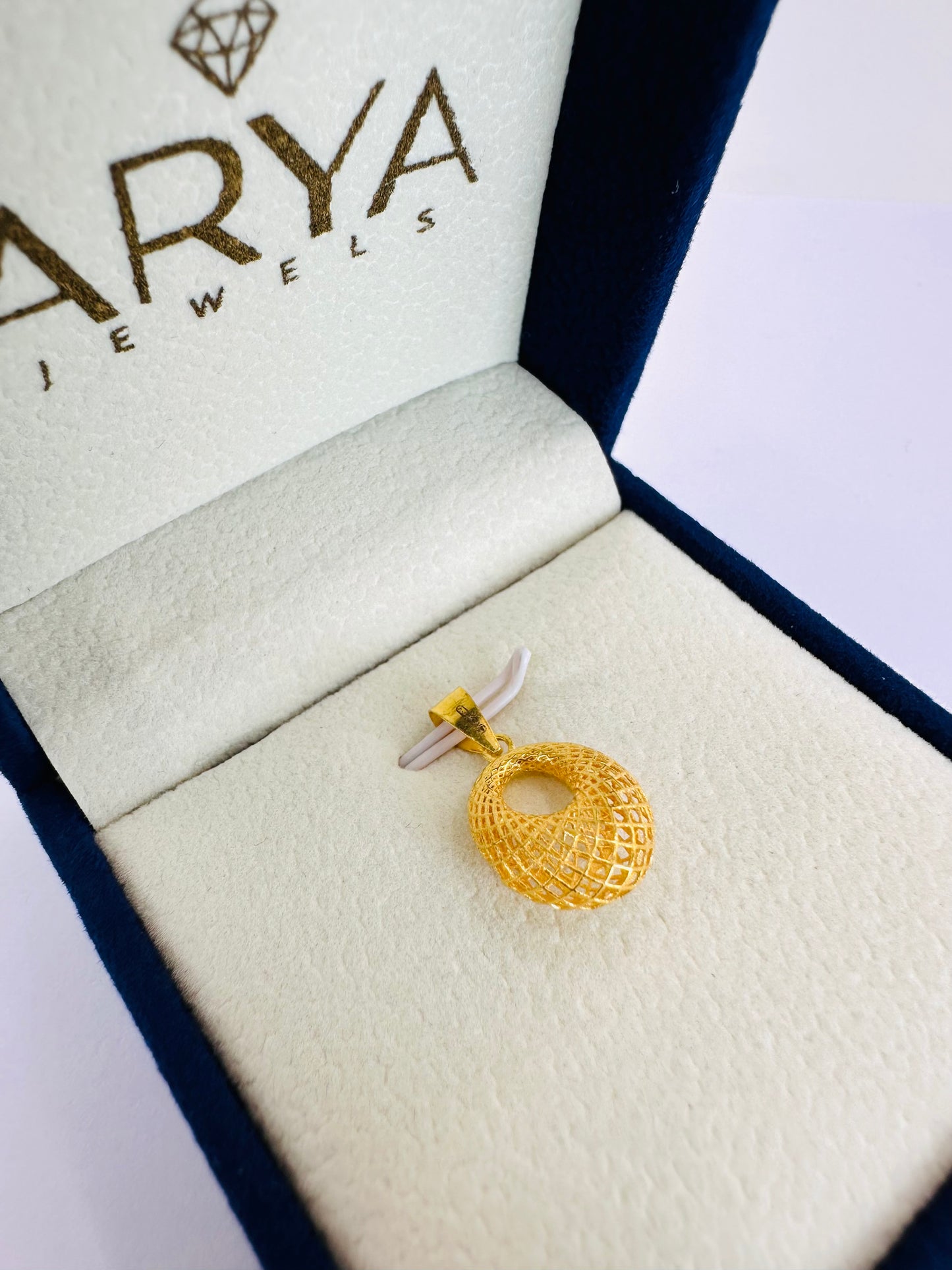 22k solid gold 3D charms pendant