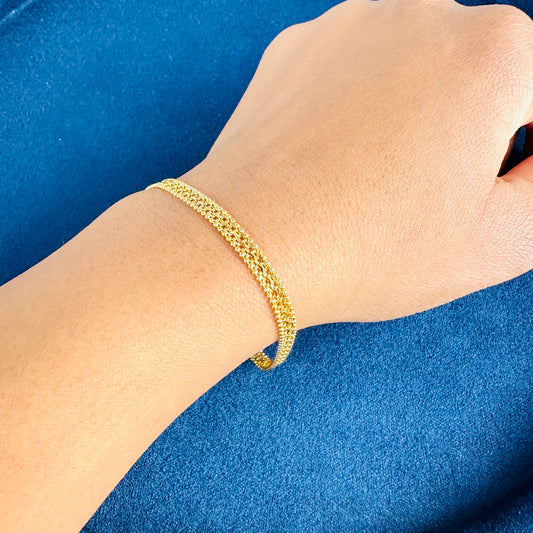 22k solid gold everyday bracelet