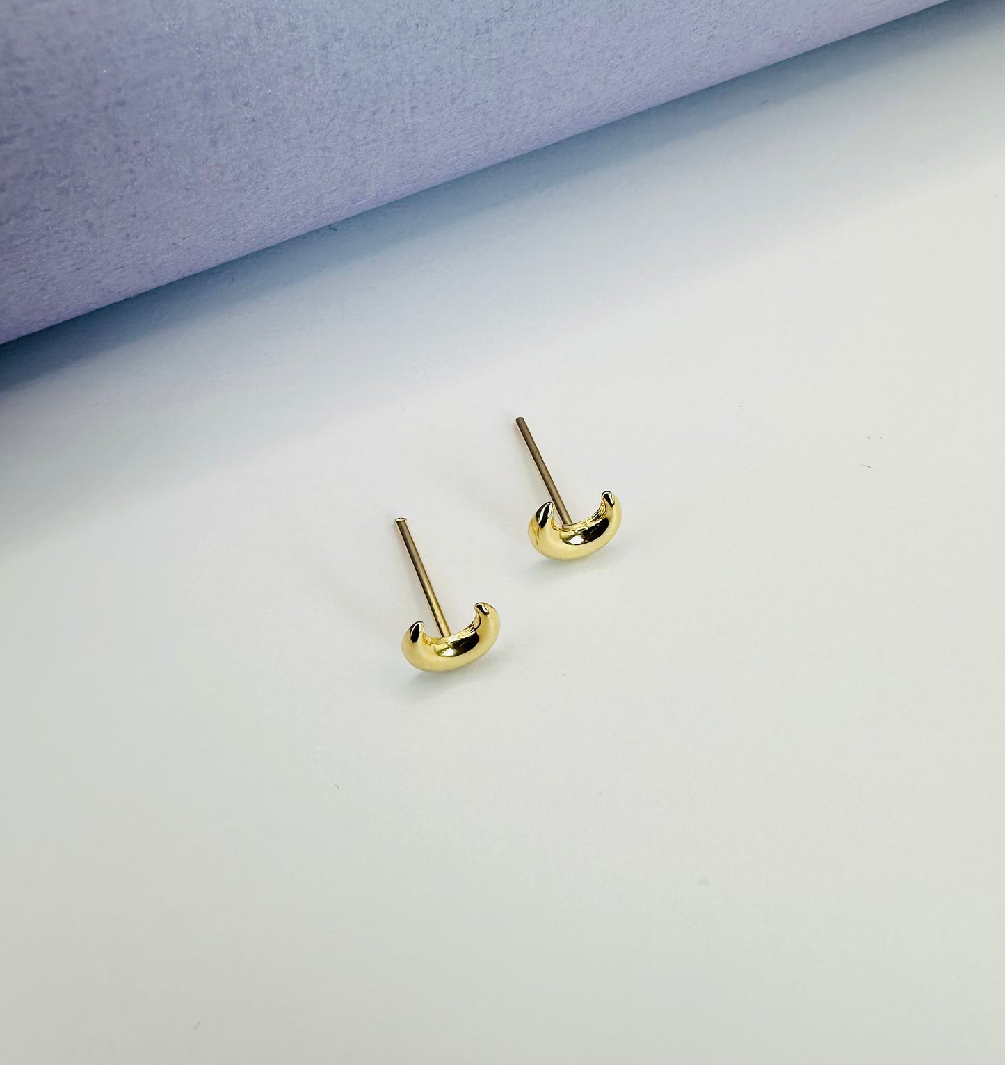18k Solid Gold Celestial ear studs