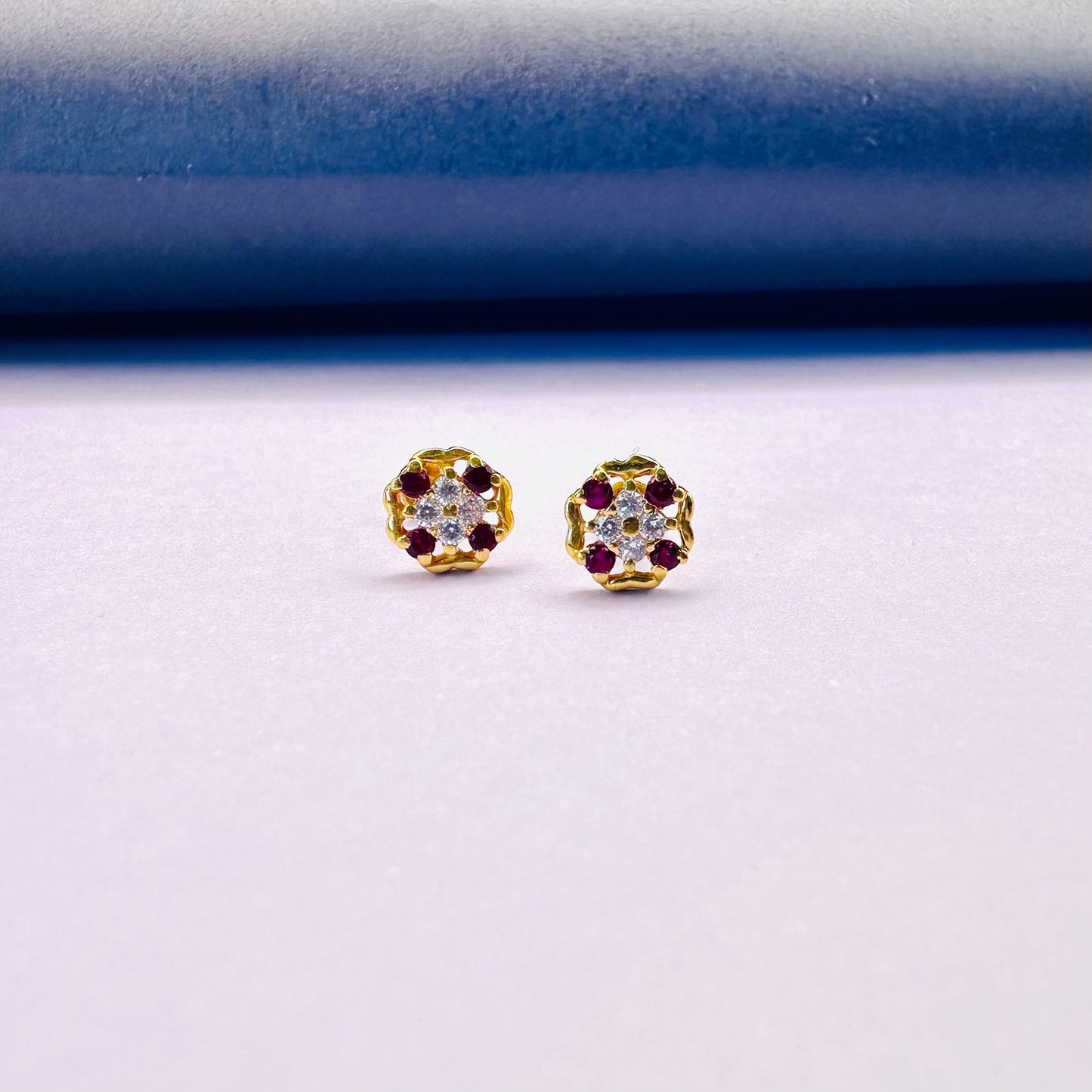 22k solid gold small earrings