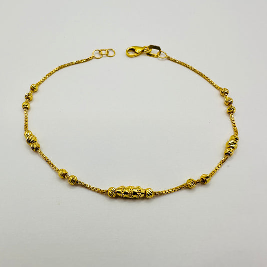 22k Solid Gold Chain Bracelet