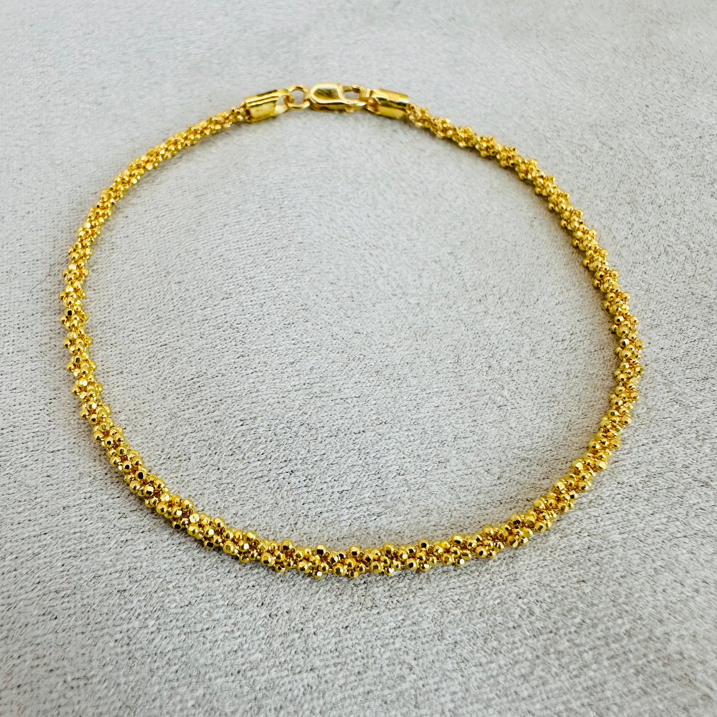 22k Solid Gold cluster Bracelet