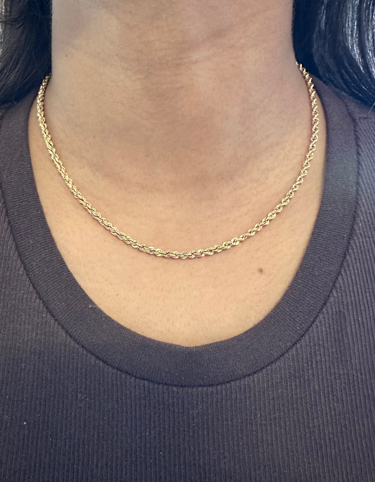 18k rope chain