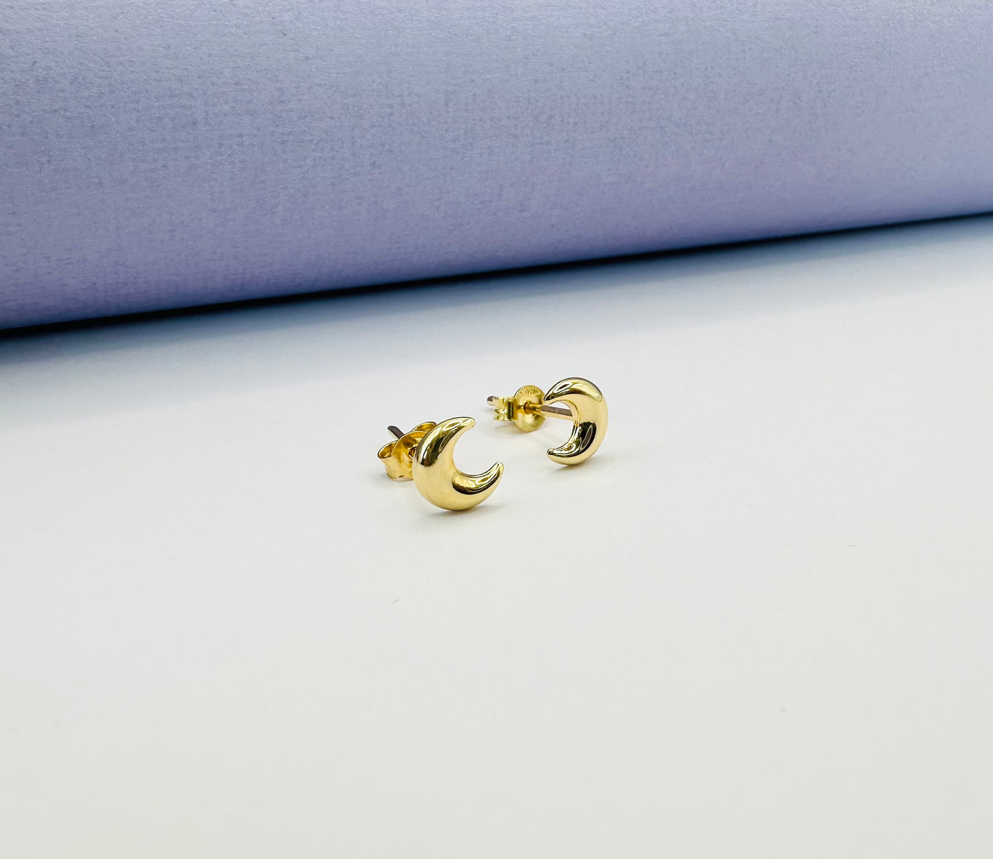 18k Solid Gold Celestial ear studs