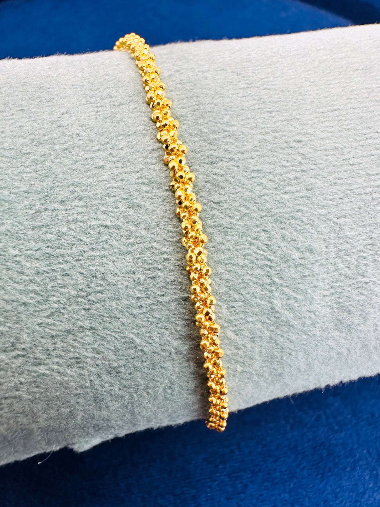 22k Solid Gold cluster Bracelet