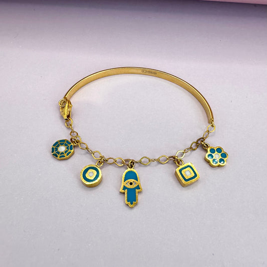 22k solid gold baby/toddlers bracelet