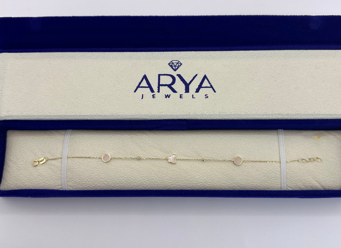 18k Solid Gold butterfly Bracelet