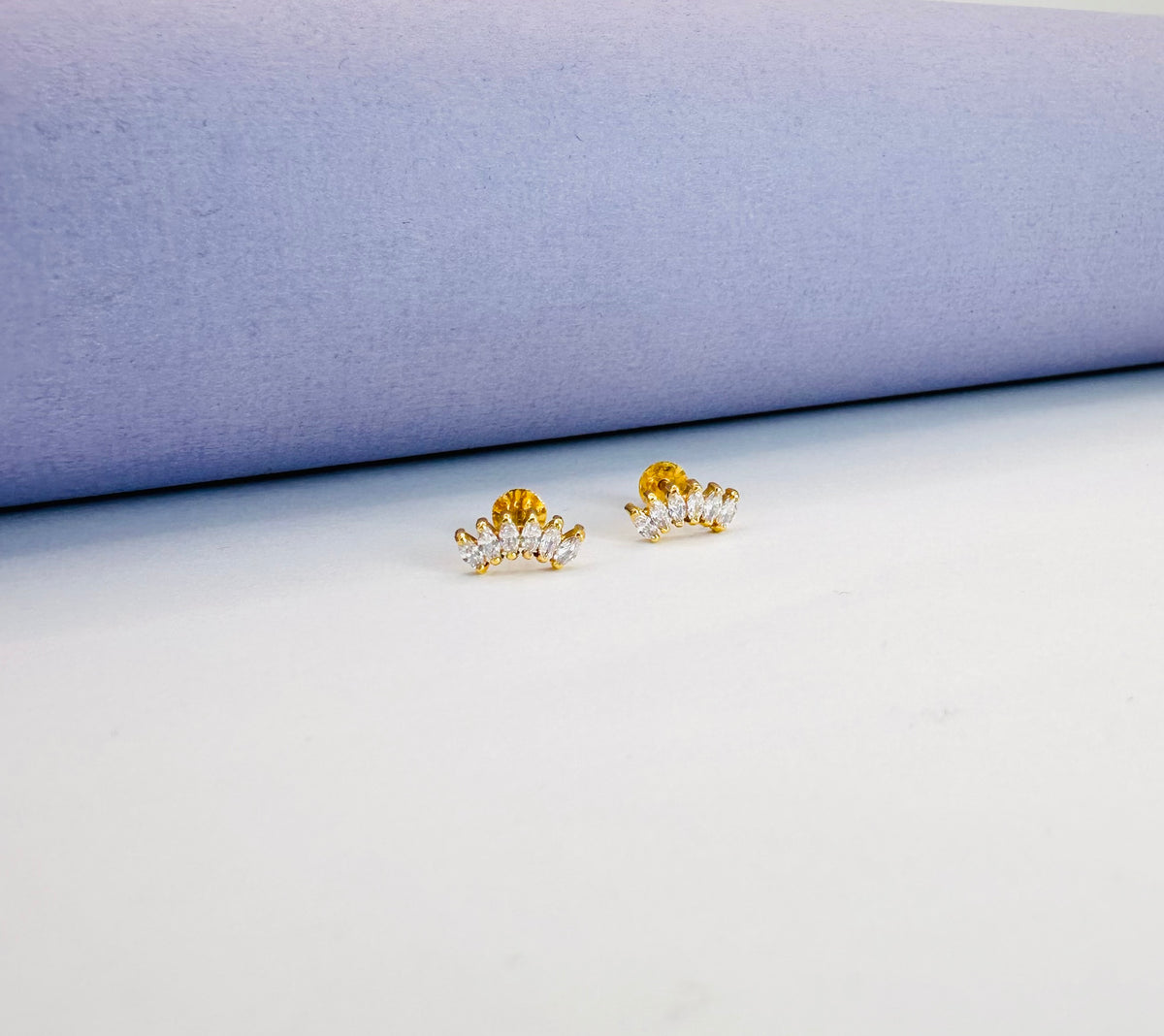 22k solid gold earrings /gift jewellery gold