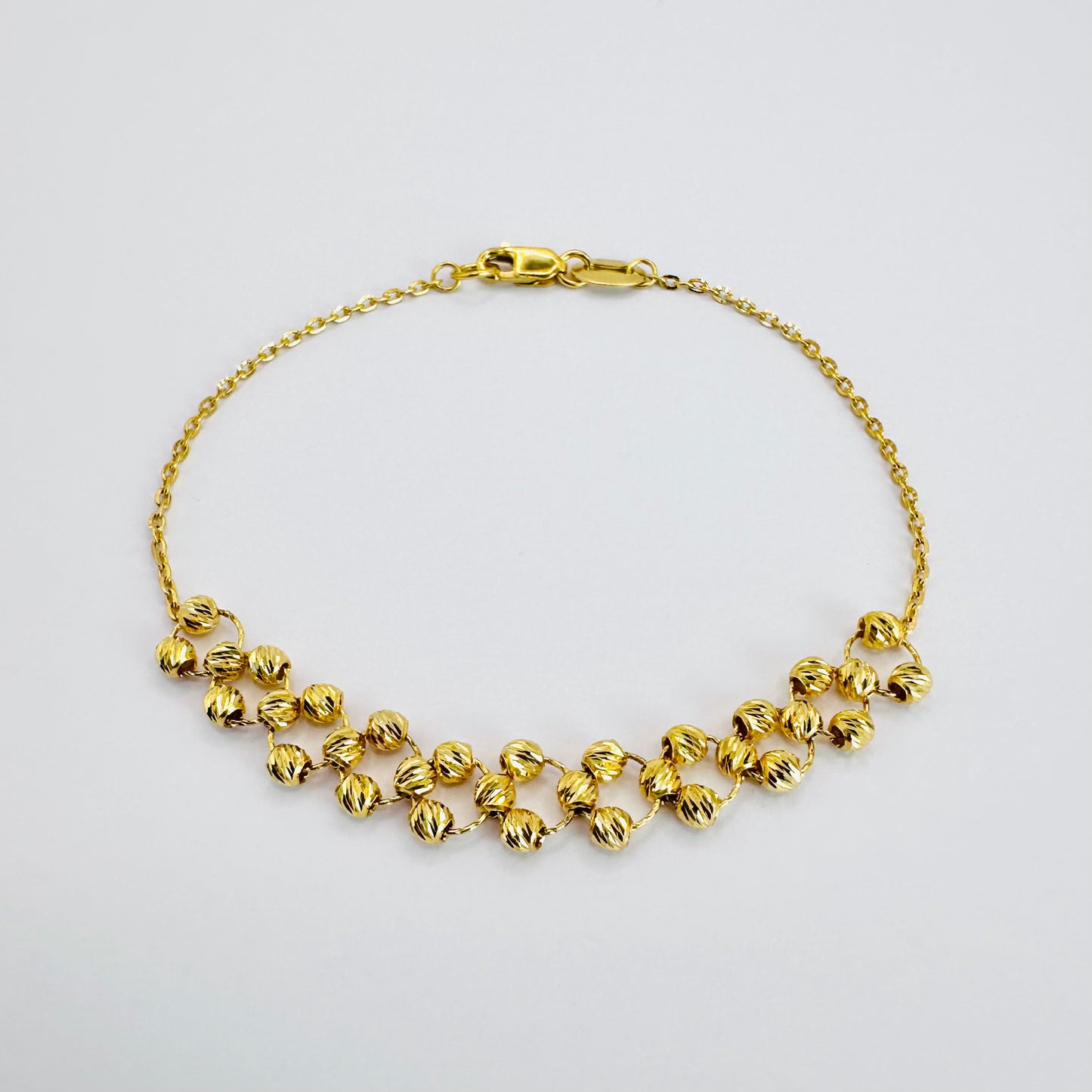 22k solid gold everyday bracelet