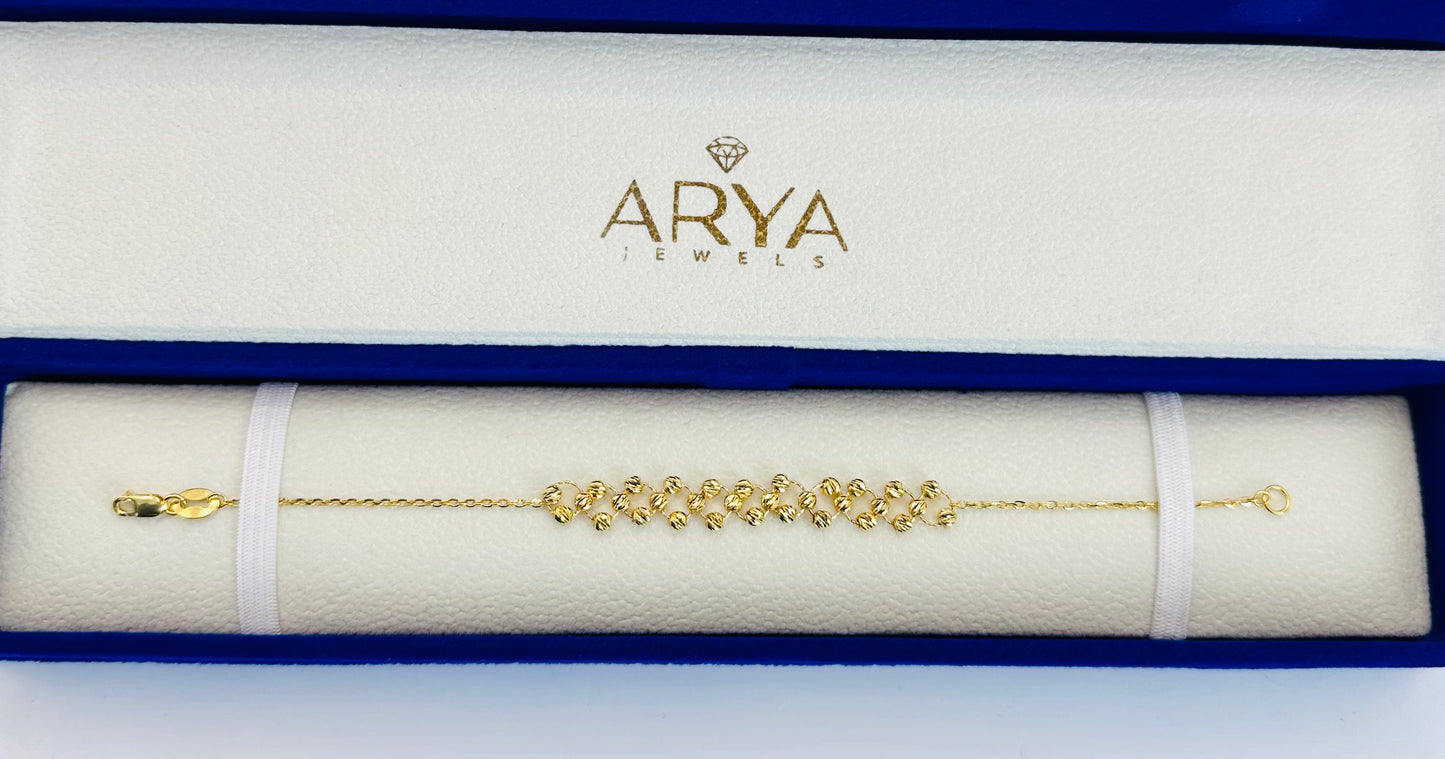 22k solid gold everyday bracelet