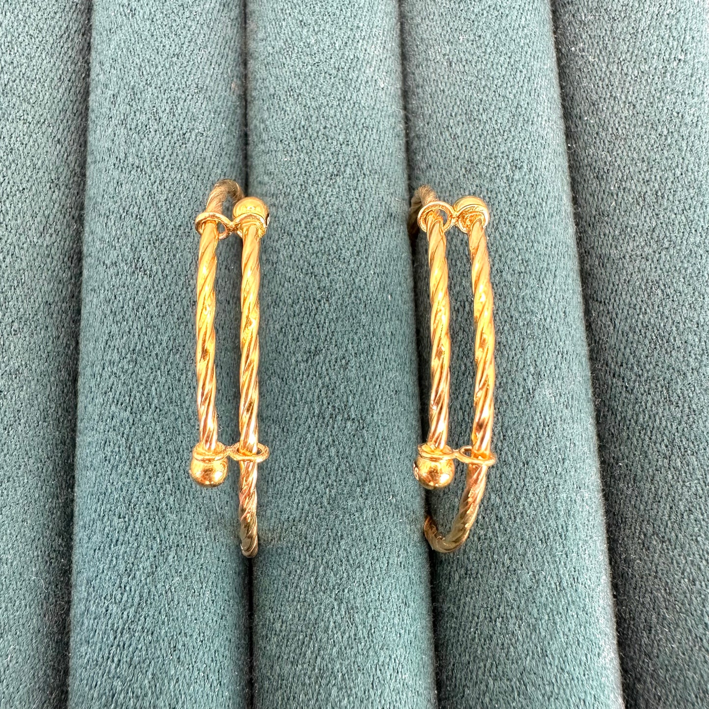 22k Solid Gold Baby Bangles: Unisex Gift Jewellery