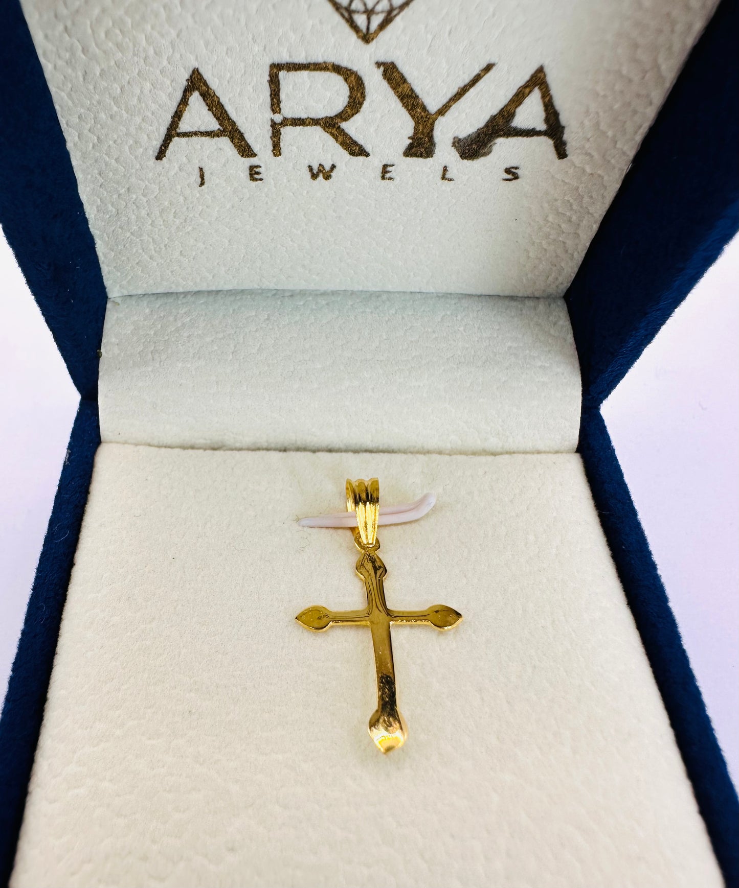 22k solid gold cross