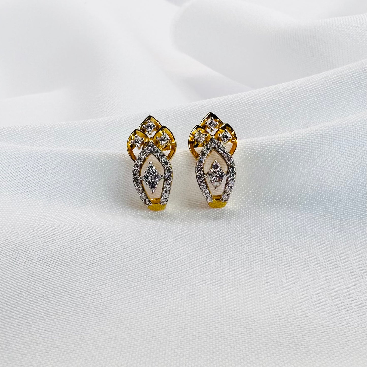 22k solid gold designer earrings