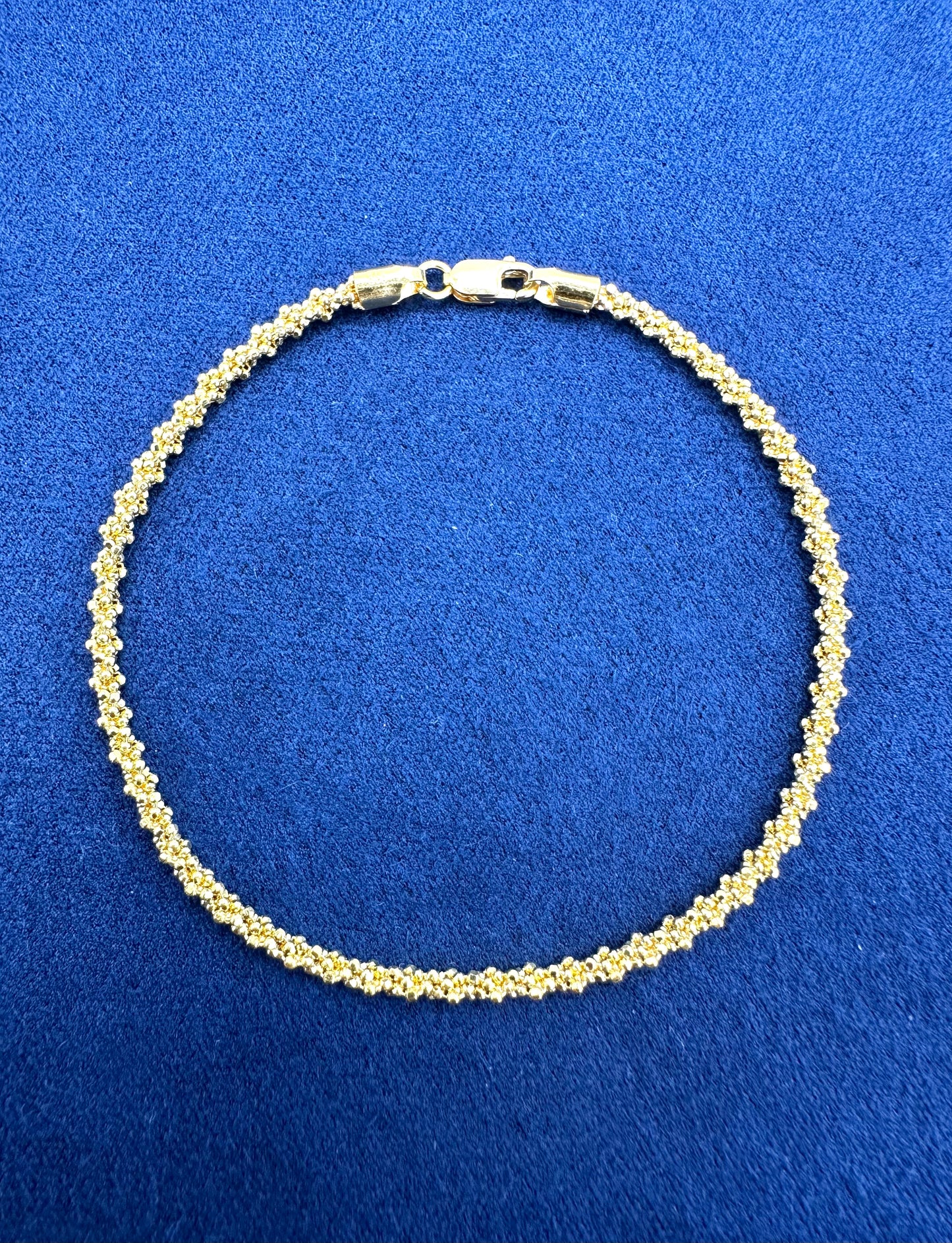 22k Solid Gold cluster Bracelet