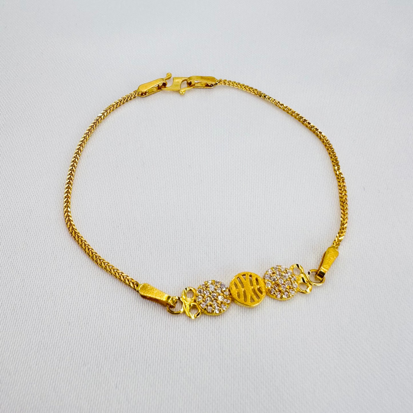 22k solid gold everyday bracelet