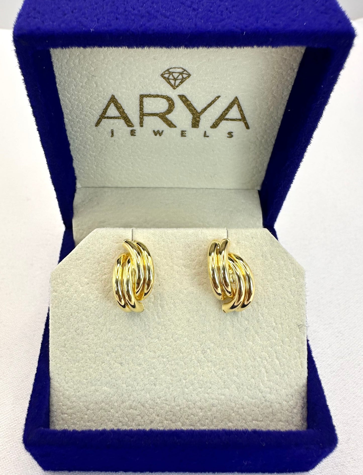 18k solid gold earrings
