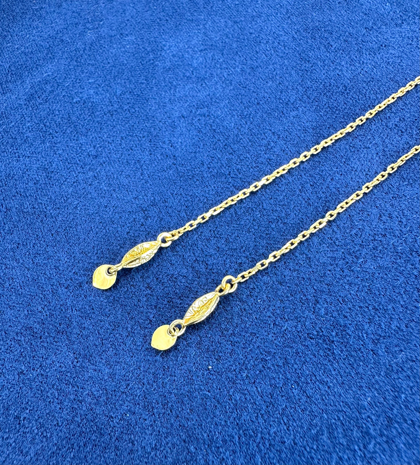 22k solid gold Thread Earrings