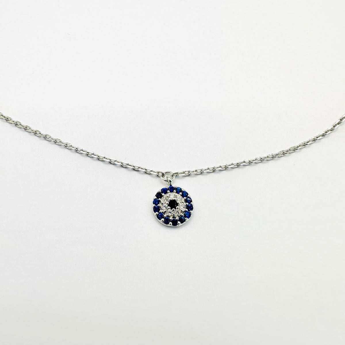 925 silver evil eye anklet
