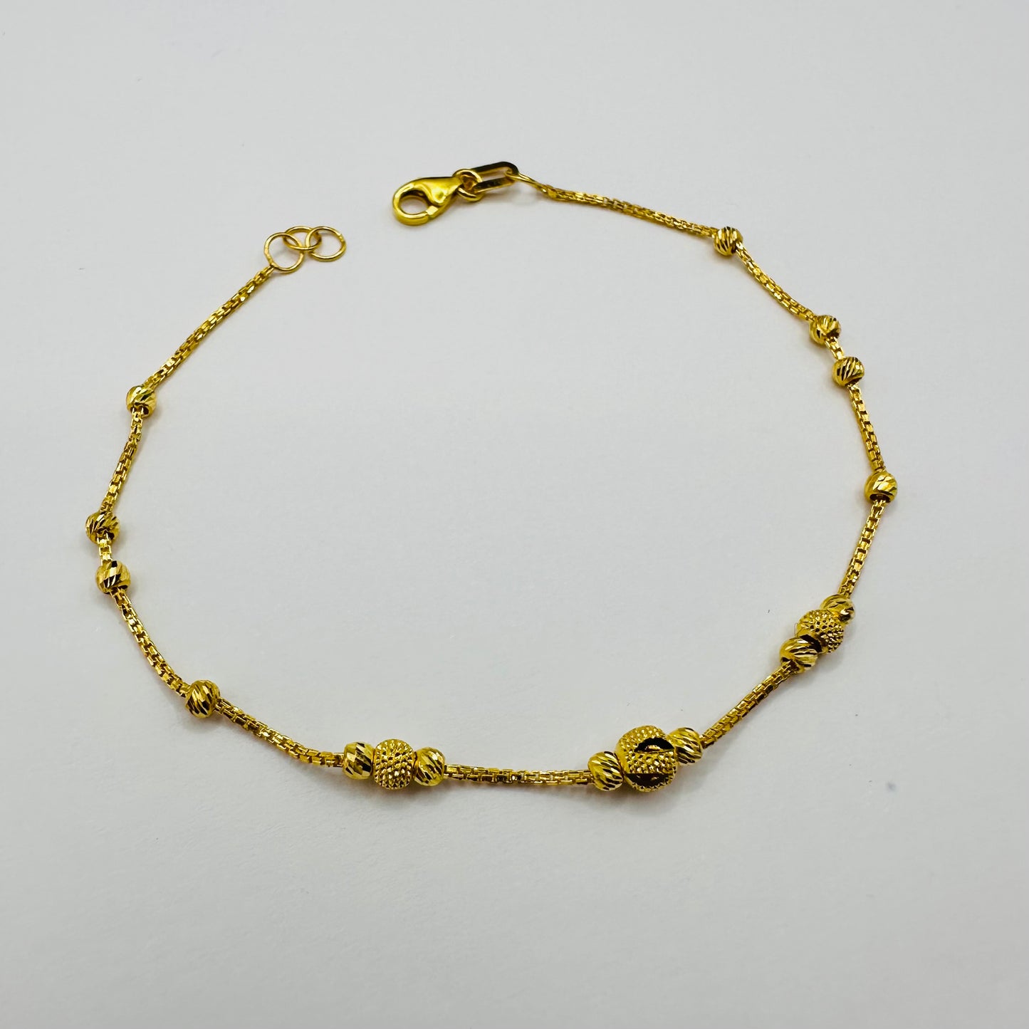 22k Solid Gold Chain Bracelet